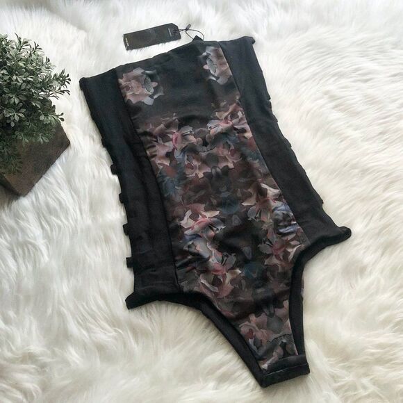 New Tavik + Dark Floral One Piece - Size XS